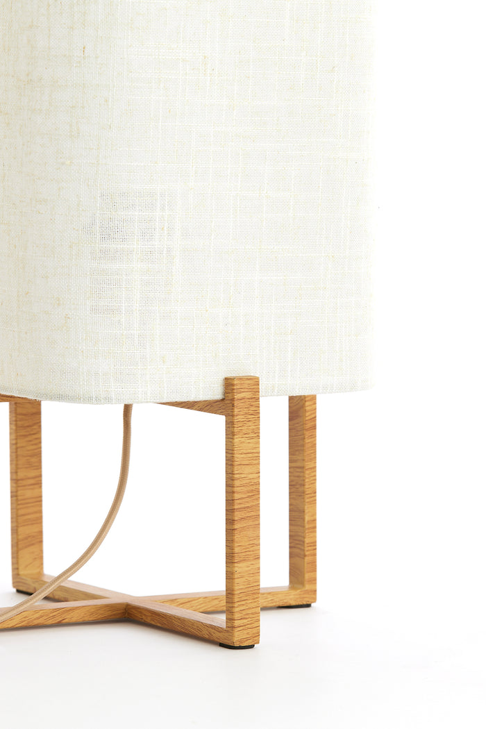 Light & Living - Tafellamp WYN - Ø21.5x50.5cm - Bruin