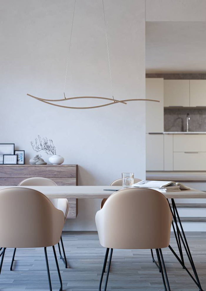 EGLO Grisolia Hanglamp - LED - Kunststof - Wit|Bruin