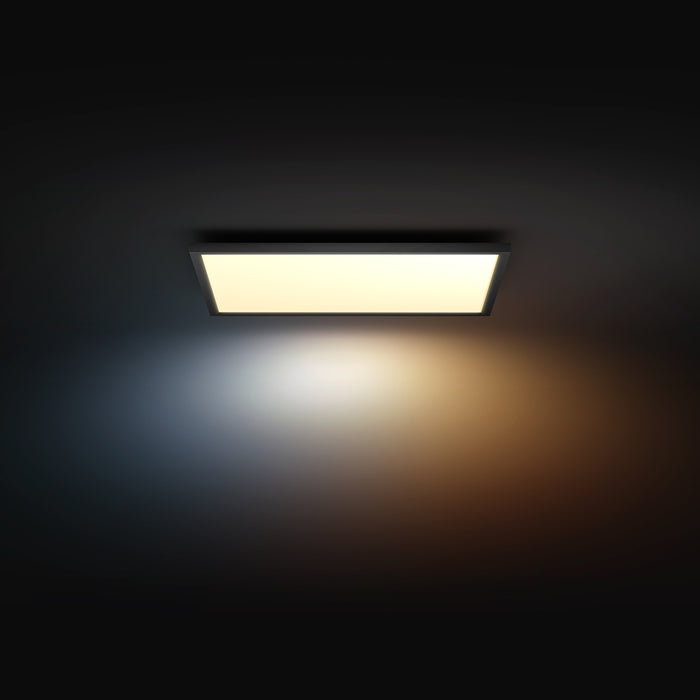 Philips Hue Aurelle - paneellamp - warm- tot koelwit licht - zwart - vierkant