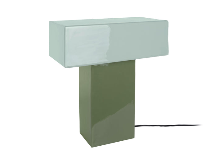 Leitmotiv - Tafellamp Grato Recto - Jungle green & grayed jade
