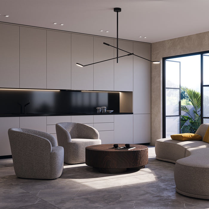 Maytoni - Plafondlamp Fad - Metaal - Zwart