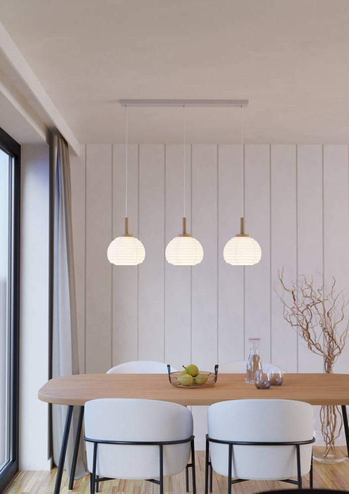 EGLO Summerhill Hanglamp - E27 - Hout & Papier - Wit