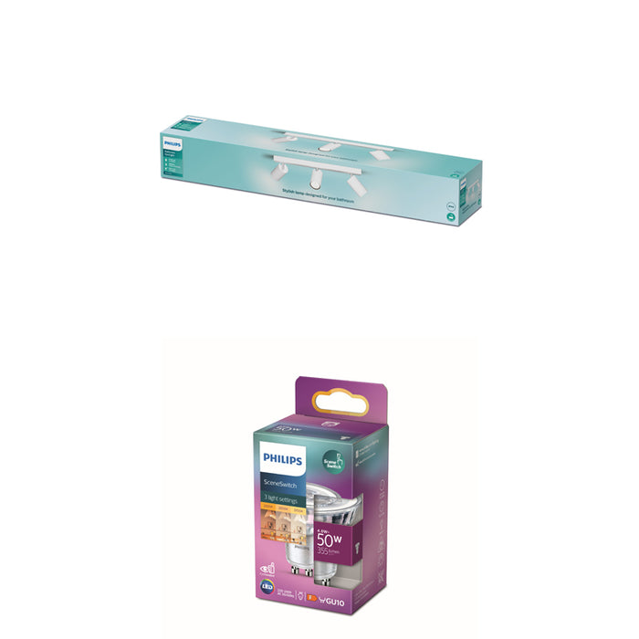 Philips Idris Opbouwspot - Plafondspots Incl. SceneSwitch LED Lamp