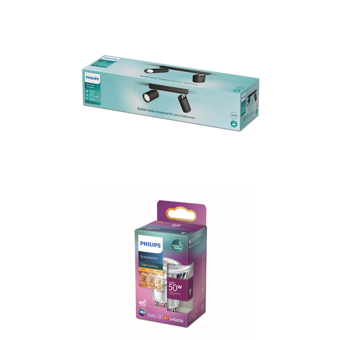 Philips Idris Opbouwspot - Plafondspots Incl. SceneSwitch LED Lamp