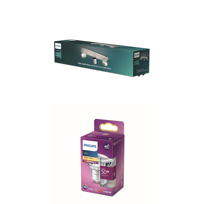 Philips Runner opbouwspot - 3-lichts - aluminium