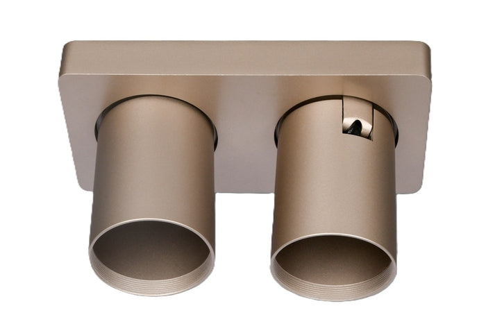 Artdelight Spot Megano Champagne GU10 2 Lichts