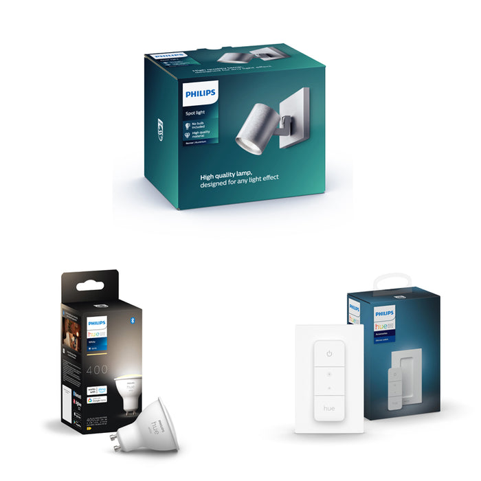 Philips Runner opbouwspot - 1-lichts - aluminium