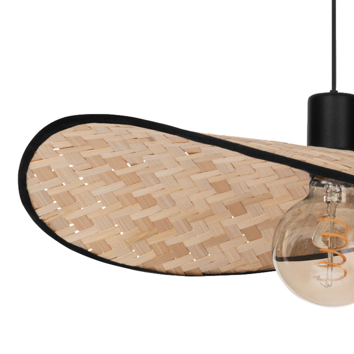 EGLO Marywell Hanglamp - E27 - Hout - Zwart|Bruin
