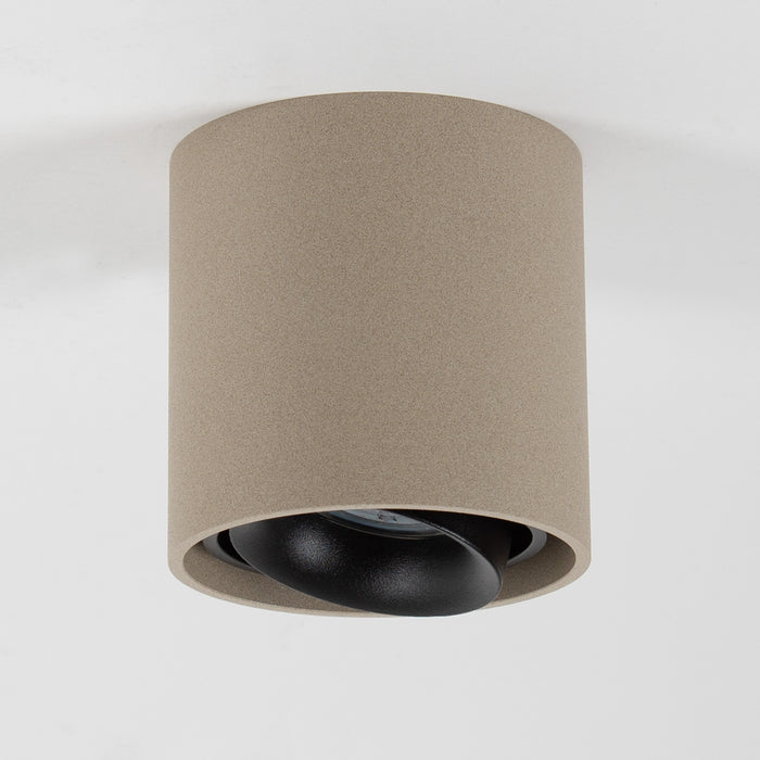 KS Verlichting Oliver Opbouwspot Rond Champagne