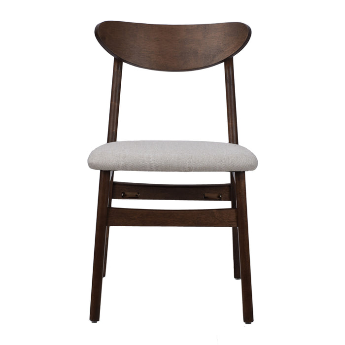 by fonQ Meyra Eetkamerstoel - Walnoot - Greige