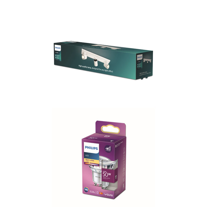 Philips Runner opbouwspot - 3-lichts - wit