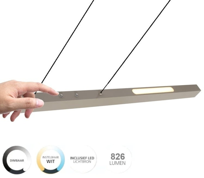 Freelight Hanglamp Traiano Crème Up & DownLight Dimmer + Lichtkleur