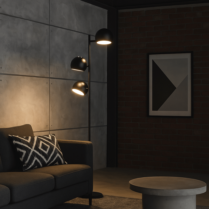 Vloerlamp Calotta 151cm zwart Kare Design