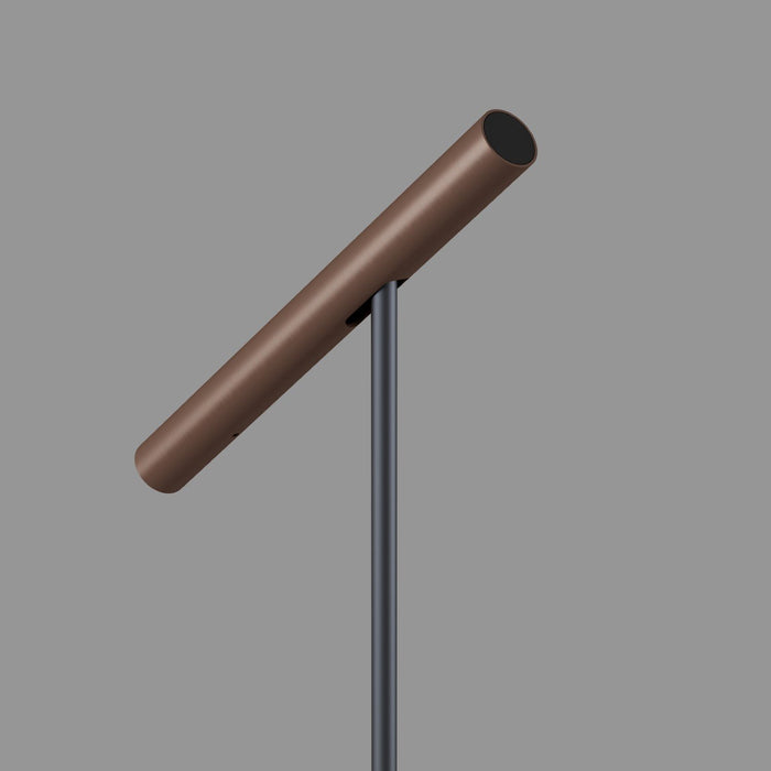 Artdelight Vloerlamp Kansas H 140 cm touch dimmer zwart brons