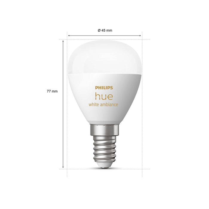 Philips Hue kogellamp - warm- tot koelwit licht - 1-pack - E14