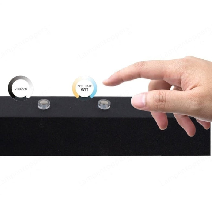 Freelight Hanglamp Traiano Zwart Up & DownLight Dimmer + Lichtkleur