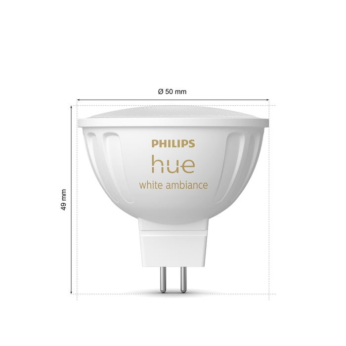 Philips Hue spot - warm-tot koelwit licht - 1 pack - MR16