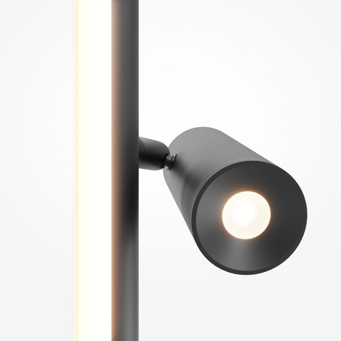 Maytoni - Vloerlamp Thin - Aluminium - Zwart
