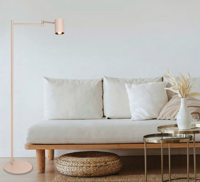 Freelight Vloerlamp Picchio Crème Zwenkarm LED 5.4 Watt incl.