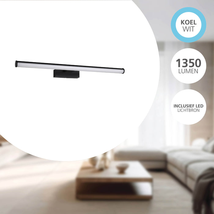 EGLO Vadumi Spiegellamp - LED - 60 cm - Zwart