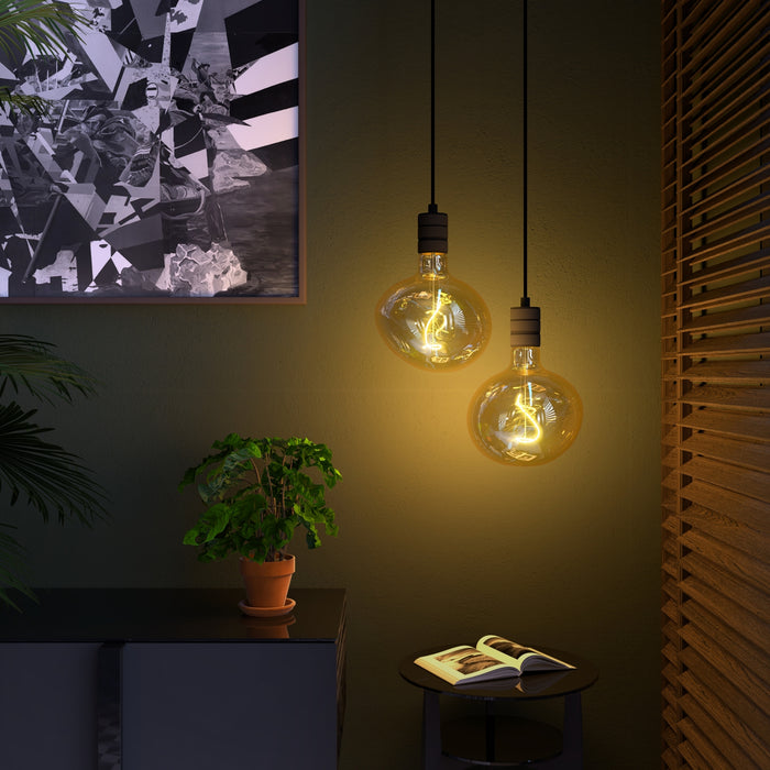 Calex Lichtbron E27 Pebble Goud - Glas - 15x18x15cm (BxHxD)