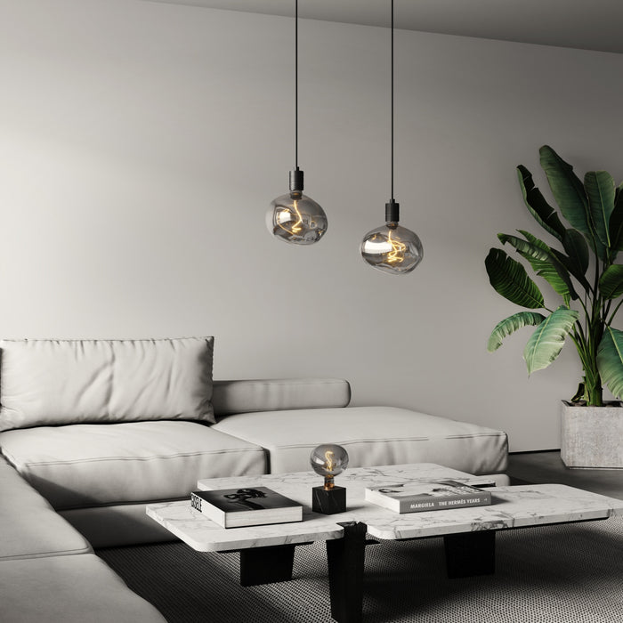 Calex Lichtbron E27 Pebble - Antraciet|Grijs - Glas