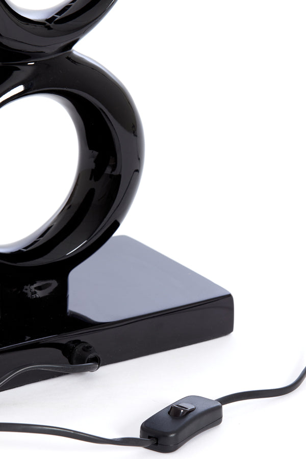 Light & Living - Lampvoet MAAN - 23x13x65cm - Zwart