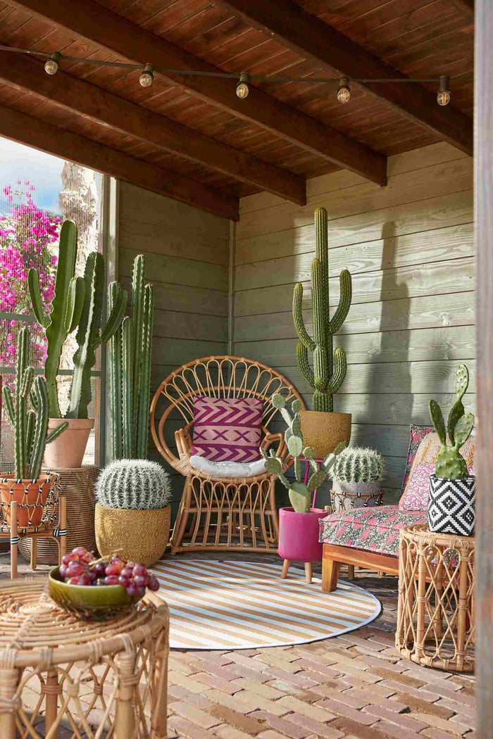 Mica Decorations Mand Merlijn - 24x24x26 cm - plastic - Zwart - Set van 3