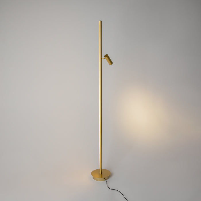 Maytoni - Vloerlamp Thin - Aluminium - Messing