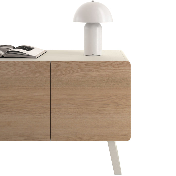 tectake® Kleine retro-tafellamp Kade, dimbaar - Wit