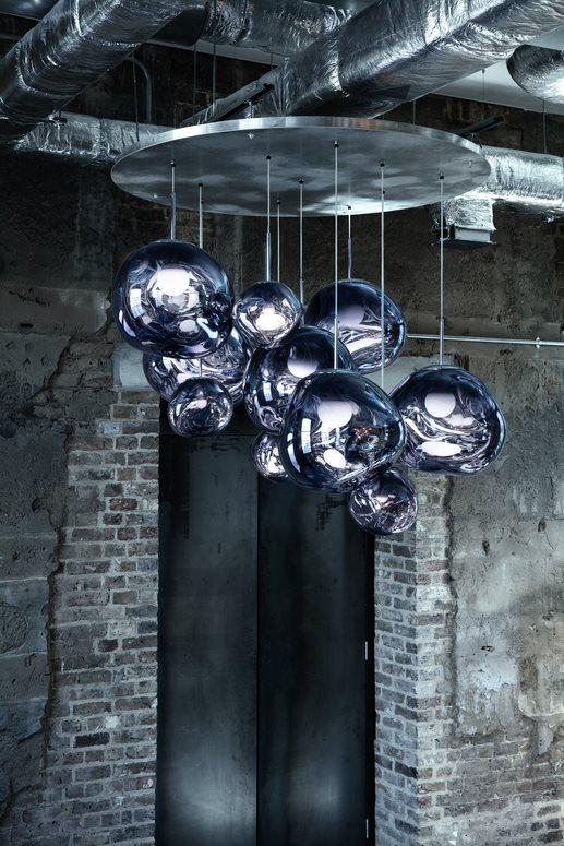 Melt Trio 3 cluster hanglamp Ø81 LED smoke