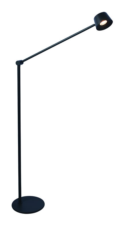 Freelight Vloerlamp Cugino Zwart 1-Arm 6.2 Watt incl. Dimmer