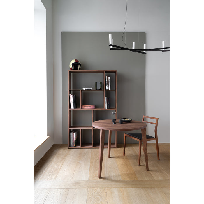 MINT Furniture Eettafel S, D110 cm, H75 cm, Amerikaanse walnoot