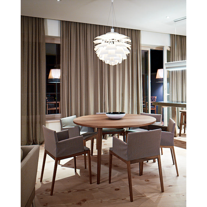 MINT Furniture Eettafel S, D110 cm, H75 cm, Amerikaanse walnoot