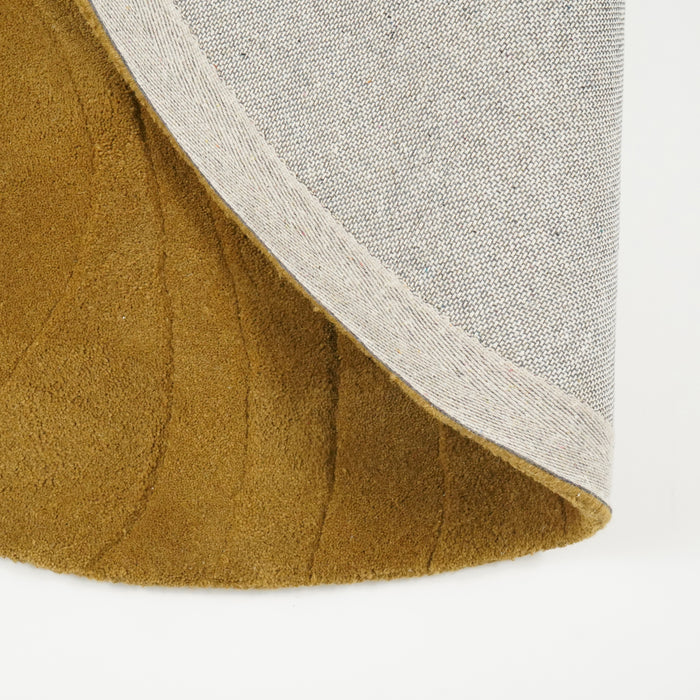 by fonQ Groovy Vloerkleed Ø 150 cm - Olive