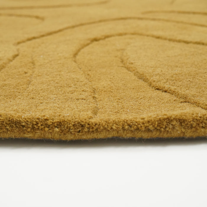 by fonQ Groovy Vloerkleed Ø 200 cm - Olive