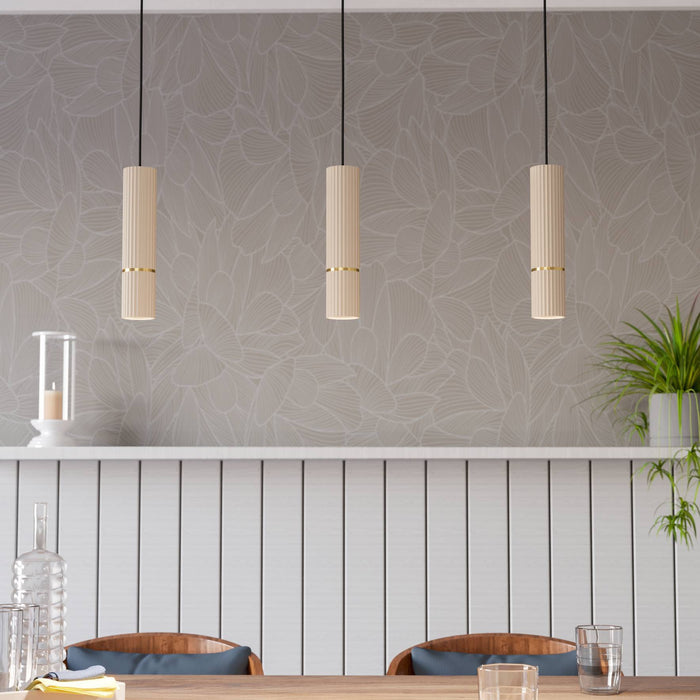 EGLO Caminia Hanglamp - GU10 - 77 cm - Zandkleur|Beige|Goud