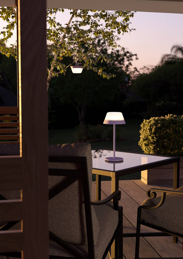 EGLO Meggiano Tafellamp - 32 cm - Lila|Wit