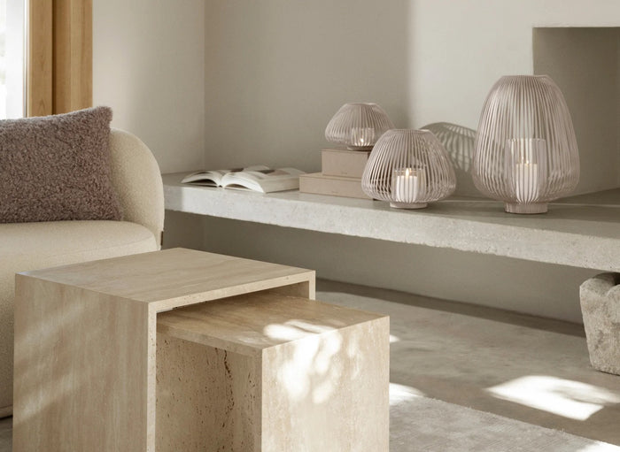 Lyva Lantaarn Mourning Dove Large | Grijs | Staal