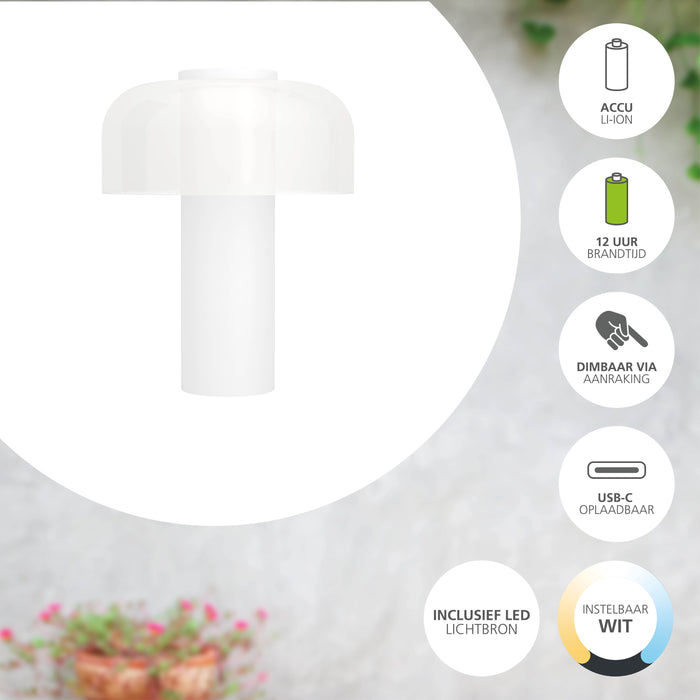 EGLO Ponente Tafellamp - LED - 20 cm - Wit