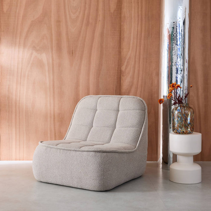 sweeek - Fauteuil bouclé stof 1 zitplaats