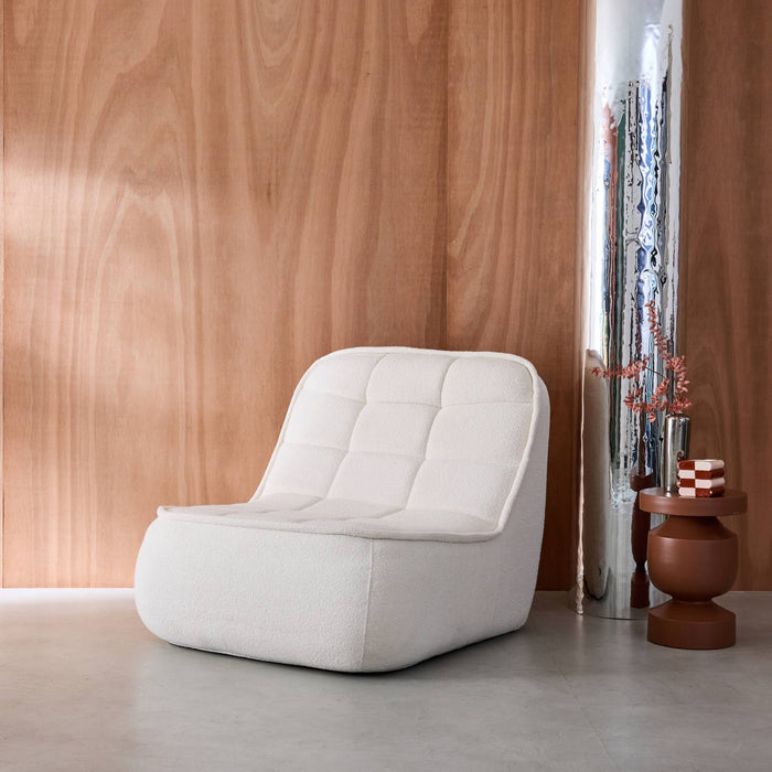 sweeek - Fauteuil bouclé stof 1 zitplaats