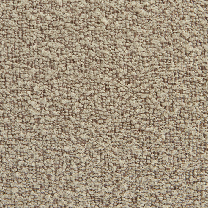 sweeek - Fauteuil bouclé stof 1 zitplaats + voetenbank