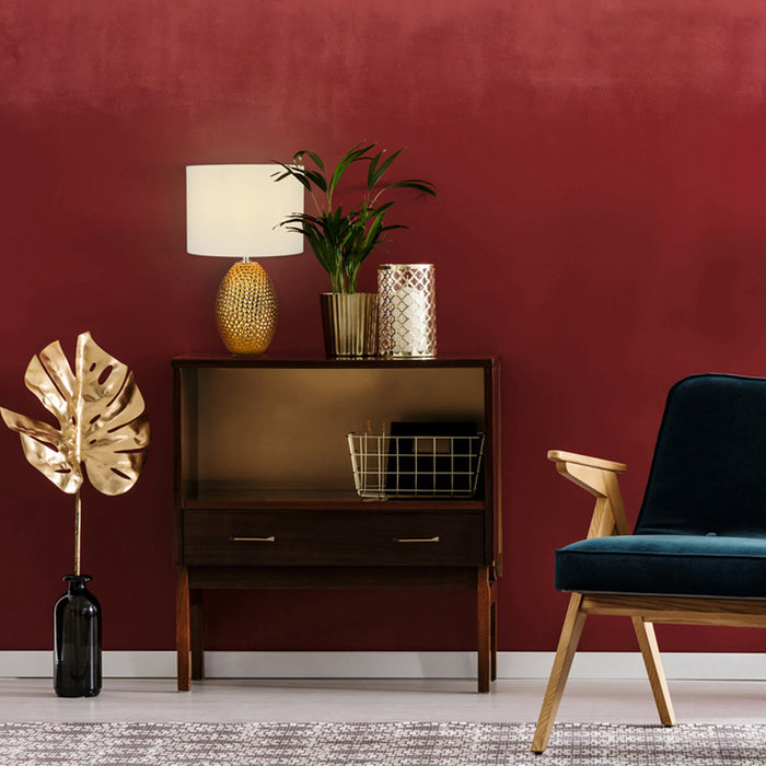 Searchlight Nadine Tafellamp - Ceramic Gold