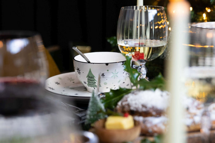 Cookinglife Kerstservies - Aardewerk - Groen 18-delig | 6 personen