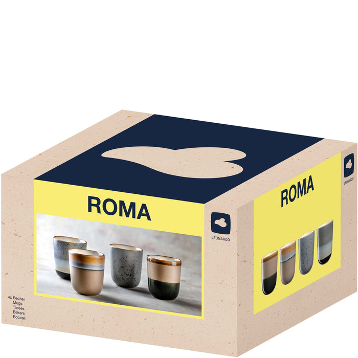Leonardo Koffiekopjes Roma - 330 ml - 4 Stuks