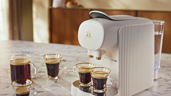 Alessi Koffiecupmachine Plisse - Geschikt voor L'OR Barista, Nespresso® Cups - LM9014|W - Wit