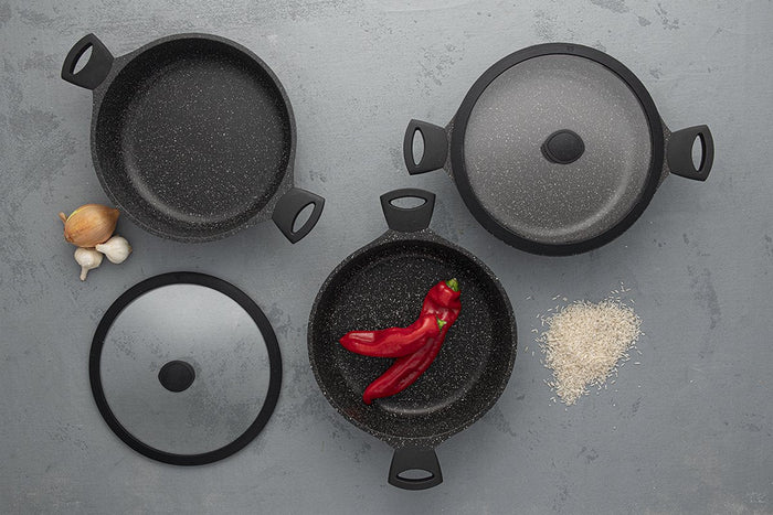 Sola Paella Pan met deksel Fair Cooking Zwart ø 28 cm