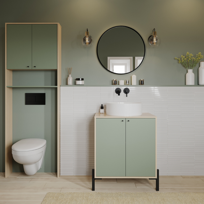 Calicosy - ELISA Wastafelonderkast met 2 deuren - H77,5 cm