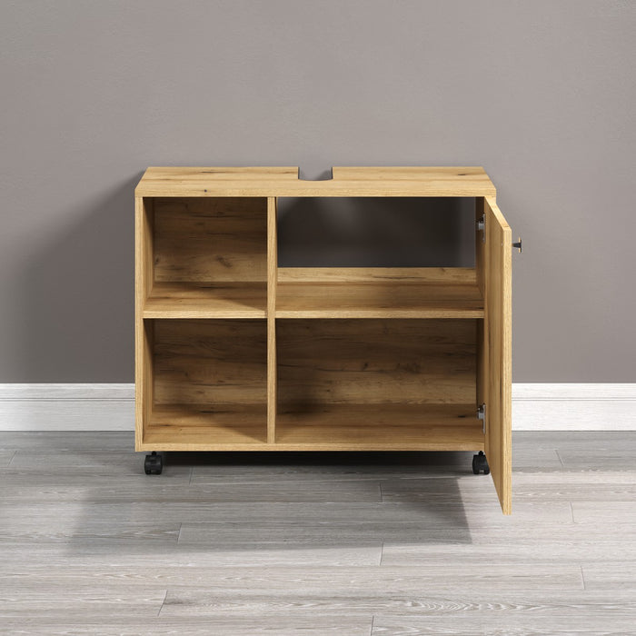 Calicosy - Onderkast met wielen, 1 deur en 2 open PUREBLISS - H64 cm